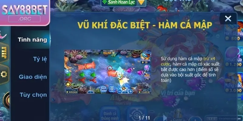 Người chơi cần hạ sinh vật biển nhận thưởng