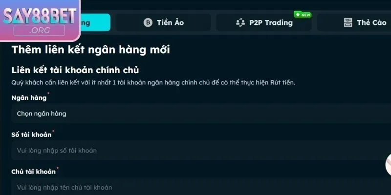 Các quy định áp dụng cho cách rút tiền say88