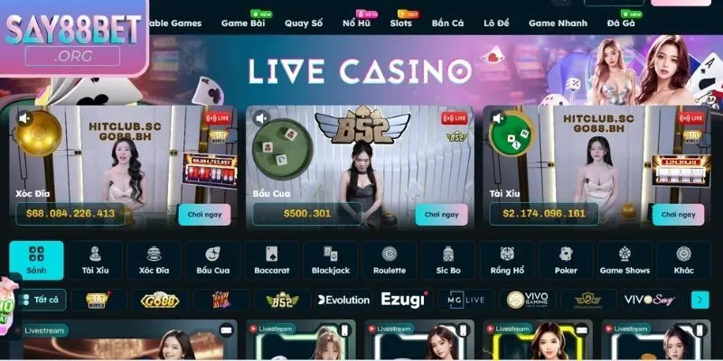 Giới thiệu về sảnh casino 