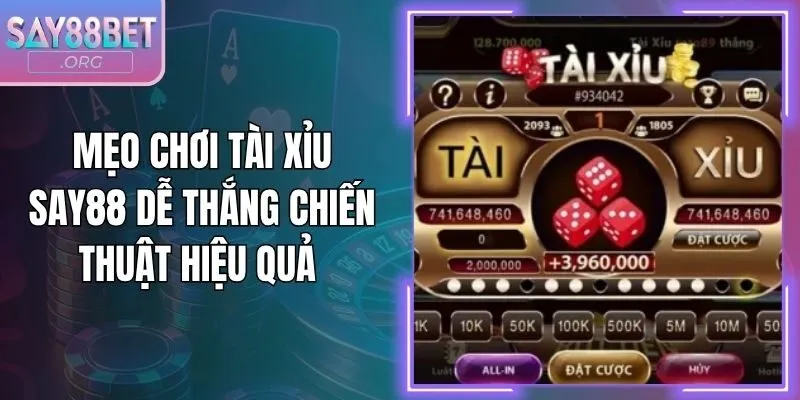 Mẹo Chơi Tài Xỉu Say88 Dễ Thắng Chiến Thuật Hiệu Quả