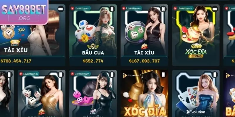 Giao diện hiện đại, tốc độ mượt mà tại Say88 casino