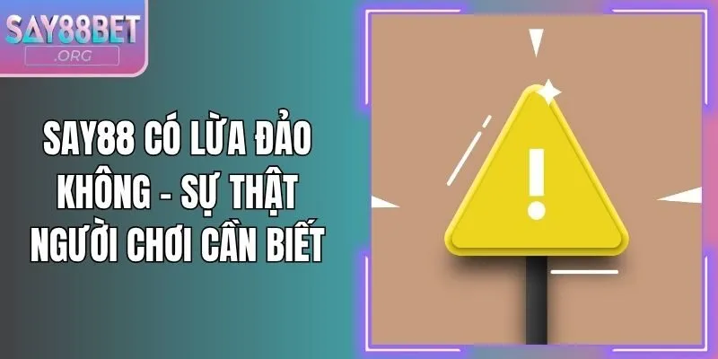Say88 Có Lừa Đảo Không - Sự Thật Người Chơi Cần Biết